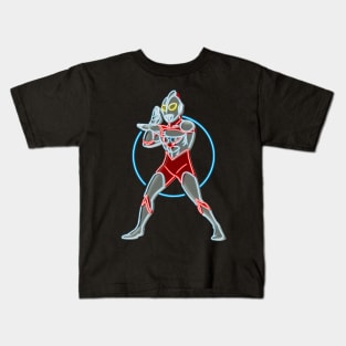 Ultraman neon color Kids T-Shirt